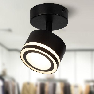 Светильник OL52 BK GX53 IP20 настенно-потолочный спот черн. Эра Б0059807