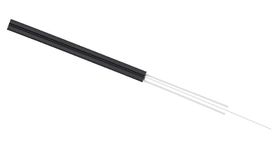 Кабель волоконно-оптический 9/125 одномод. 4 волокна усилен двумя стеклопрутками FTTH (fiber to the home) внутр../внешн.. -40-+60град.C LSZH черн. Cabeus 9693c