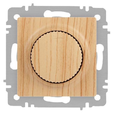 Светорегулятор поворотный СП Accent 6-401-11 600Вт 230В IP20 сосна Intro Б0063688