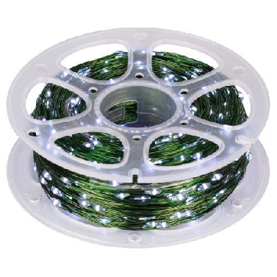 Гирлянда светодиодная "Нить" 100м 1000microLED холод. бел. IP44 220В ENIN-1000W Эра Б0060430