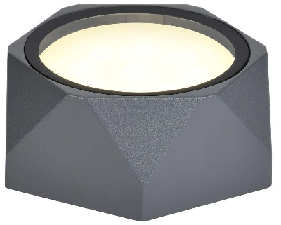Светильник 5304 GX53 IP65 уличный потолочный сер. IEK LT-UPU0-5304-GX53-1-K03