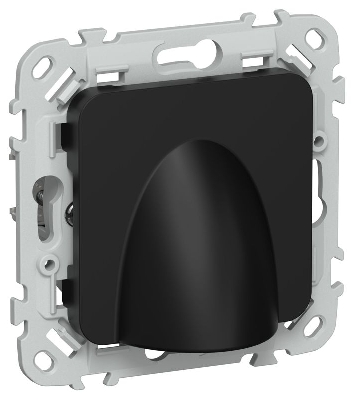 Вывод кабеля СП FLITE КВ-ФлЧ механизм черн. IEK FI-VK10-0-K02