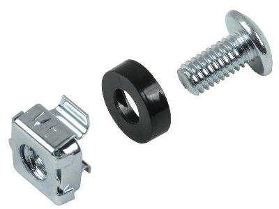 Набор винта с головкой под крестовую отвертку встраиваемая гайка для крепления на 19дюйм профиль (уп.1шт) ITK ITK-HP-28