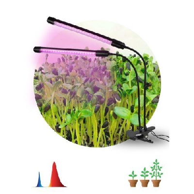 Светильник светодиодный FITO-20W-АLED-N 12Вт для растений красн./син. спектр на прищепке черн. Эра Б0053059