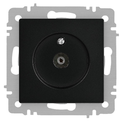 Розетка телевизионная одиночная TV СП Accent 6-301-05 IP20 антрацит Intro