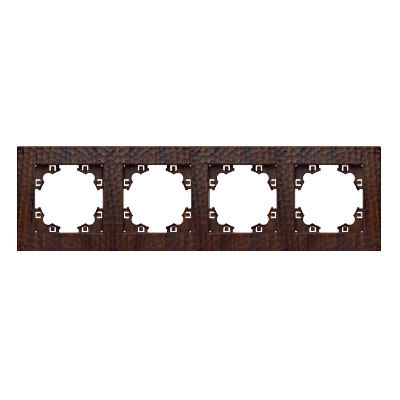 Рамка 4-м Афина фактурная универс. венге Universal A10046-V