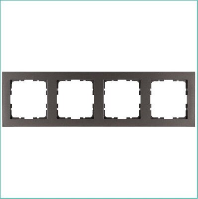 Рамка 4-м G-Classic мокко Jasmart G1004Z