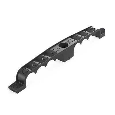 Держатель труб d20мм для прямого монтажа двусторон. на 8 мест черн. (уп.20шт) Промрукав PR13.03295