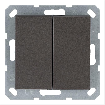 Переключатель перекрестный 2-кл. 10А IP20 механизм мокко Jasmart G3014Z