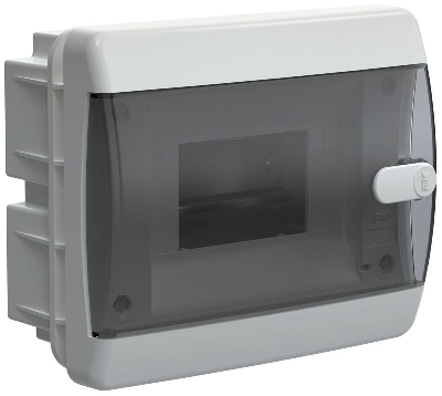 Корпус ЩРВ-П-6 UNION Compact IP41 черн. прозр. дверь пластик. IEK UIC-KP12-V-06-41-K01