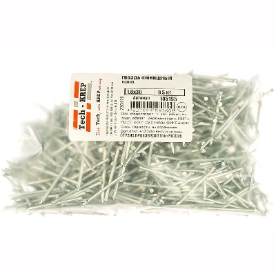 Гвоздь финишный 1.6х30 оцинк. (уп.0.5кг) Tech-Krep/Zitar 105195