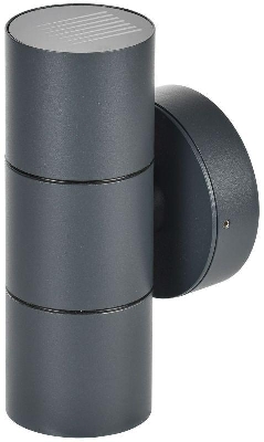 Светильник 5113 2хGU10 IP65 уличный настенный сер. IEK LT-UPU0-5113-GU10-2-K03