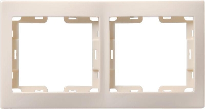 Рамка 2-м КВАРТА РГ-4-ККм горизонт. крем. GENERICA EMK20-K33-DM