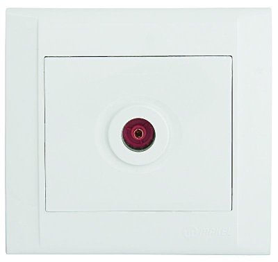 Розетка телевизионная проходная Defne бел. Makel 42001007