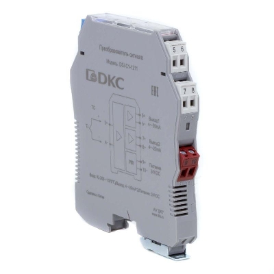 Преобразователь сигнала DSI 1 вход TC тип K 2 выход 4…20мА DKC DSI-C1-1211