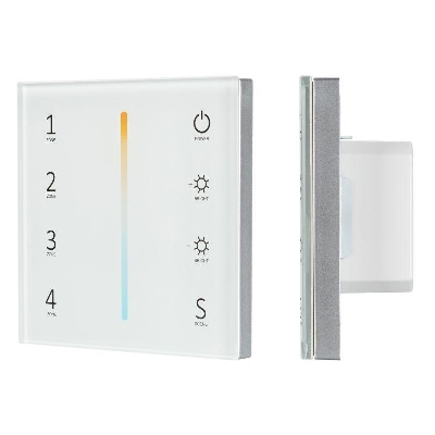 Панель Sens SMART-P38-MIX White (230В 4 зоны 2.4G) (IP20 пластик) Arlight 027118