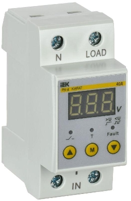 Реле напряжения РН-д 1ф 36мм 40А KARAT IEK IVR21-1-40