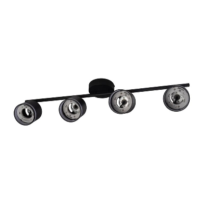 Светильник PCL-0704 max 20Вт (каждая лампа) 4xGX53 IP20 230В BL настен./потолочн. декор. под лампу JazzWay 5066885