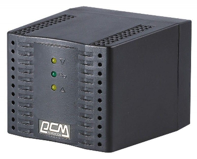 Стабилизатор напряжения TCA-1200 600Вт 1200В.А черн. POWERCOM 802506