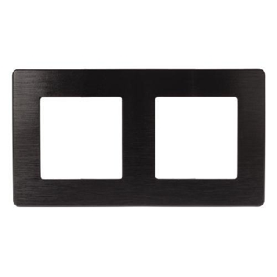 Рамка 2-м 12-5102-06 сатин черн. Эра Б0052514