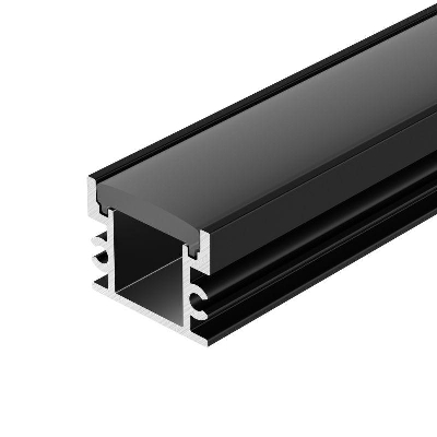 Профиль FLOOR18-H15-3000 ANOD BLACK L3000 алюм. Arlight 045672