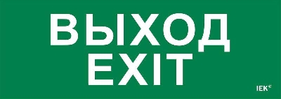 Этикетка самоклеящаяся 280х100мм "Выход-EXIT" IEK LPC10-1-28-10-VYHD