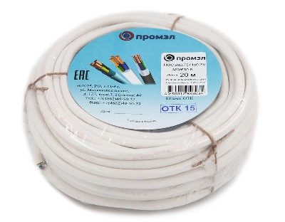 Провод ПВС 3х0.75 (2х0.75+1х0.75) 380В Б (бухта 20м) (шт) ПромЭл 13321580