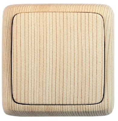 Выключатель 1-кл. ОП Альфа 10А IP20 250В с изолир. пластиной сосна HEGEL ВА10-113-02