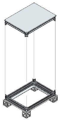 Рама шкафа верхняя/нижняя 600х500мм ABB EK6050KN