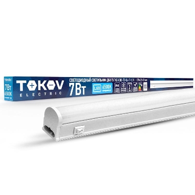 Светильник светодиодный ДБО Т5 7Вт 6.5К IP40 TOKOV ELECTRIC TKE-DBO-T5-0.6-7-6.5K