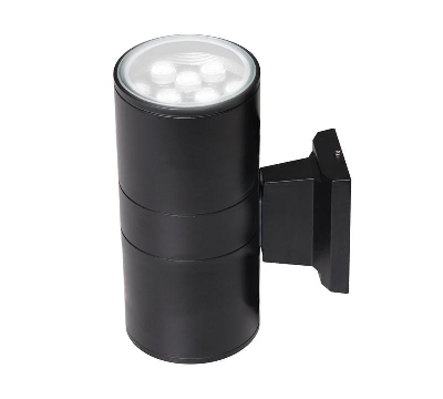 Светильник светодиодный архитектурный PWL-300110/30D 2х9Вт 6500К BL IP65 фасадный исполнение двухсторон. черн. Pro JazzWay 2857927B