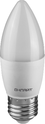 Лампа светодиодная 90 457 OLL-C37-15-230-6.5K-E27-FR ОНЛАЙТ 90457