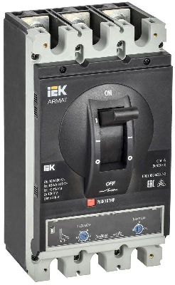 Выключатель автоматический в литом корпусе 3п I 85кА 500А расцепитель термомагнитный регулируемый ARMAT IEK AR-MCCB-3I-085-0500A-ATUC