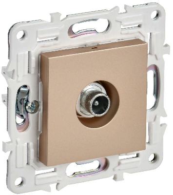 Розетка телевизионная проходная TV SKANDY SK-A17Sa песочн. IEK SK-A10-P-K98