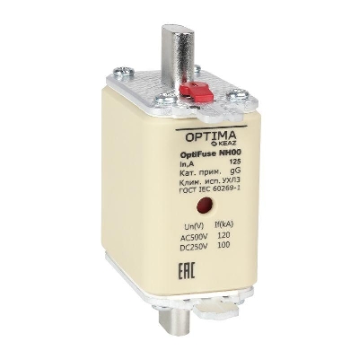 Вставка плавкая OptiFuse NH00-80-gG-УХЛ3 КЭАЗ 374934