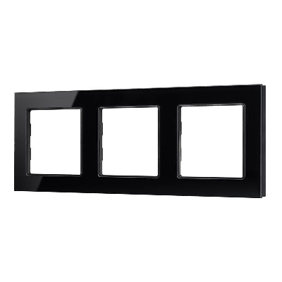 Рамка стеклянная FRM-GLARE-GS-3-BK Arlight 043800