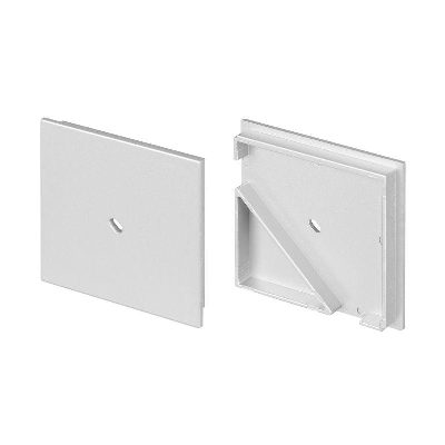 Заглушка KANT-H55 SQUARE с отверстием пластик (комплект) Arlight 044617