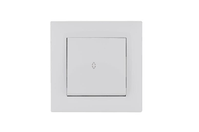 Выключатель проходной 1-клав. Karea RIZZ бел. Makel 88001005