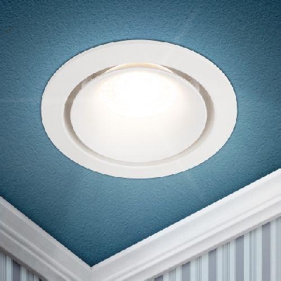 Светильник алюминиевый KL100 WH MR16 GU5.3 встраив. бел. ЭРА Б0055584