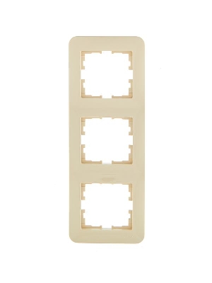 Рамка 3-м ASTI вертикал. крем. LEZARD 7081-0300-153