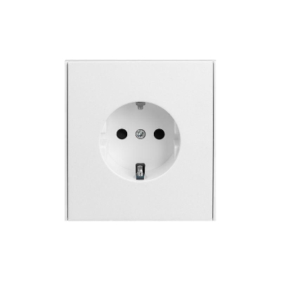 Розетка 1-м СП STRONG MIELE 16А с заземл. защ. шторки жемчуж. Kranz KR-78-0701-4