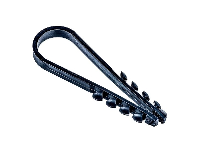 Дюбель-хомут PCD-R 19-25-65-100BL для круглого кабеля PA6.6 (уп.100шт) Jazzway 5054882