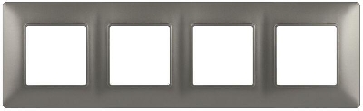 Рамка 4-м Elegance 14-5004-16 для розеток и выключателей титан Эра Б0065819