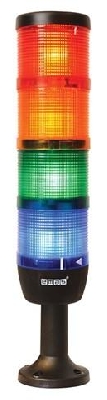 Колонна сигнальная 70мм 24В светодиод LED красн./желт./зел./син.EMAS IK74L024XM01