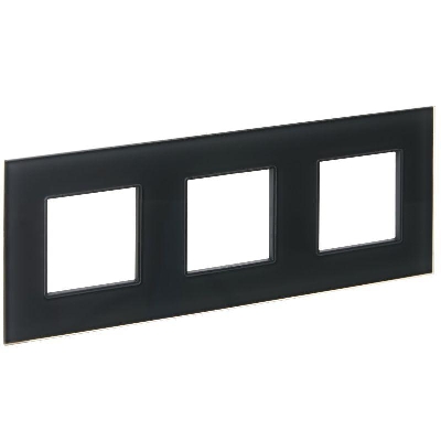 Рамка 3-м SKANDY SK-F23G стекло графит IEK SK-M32-G-K53