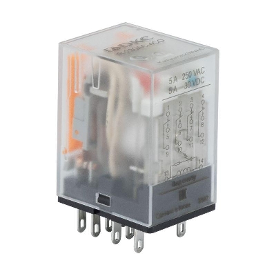 Реле одиночное 230В AC до 5А 4 прекидн. контакта DKC IR-230AC-4CO