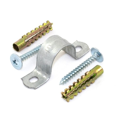 Комплект для крепления ОКЛ с использ. самореза дюбеля и скобы СМД d16-17мм (уп.100шт) Промрукав PR08.5002