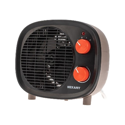 Тепловентилятор электрический настольный 2кВт со спиральным нагревательным элементом черн. Rexant 60-0034