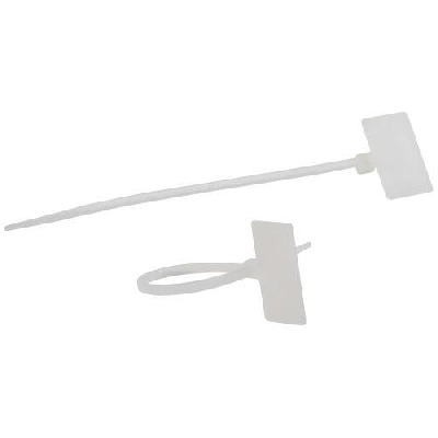 Хомут кабельный 2.5х110 с площадкой для маркировки 21х10 бел. NO-225-318 (уп.50шт) Эра Б0066059