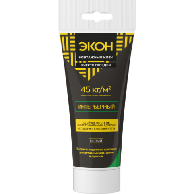 Клей монтажный ЭКОН интерьерный туба 200г Момент C0042708